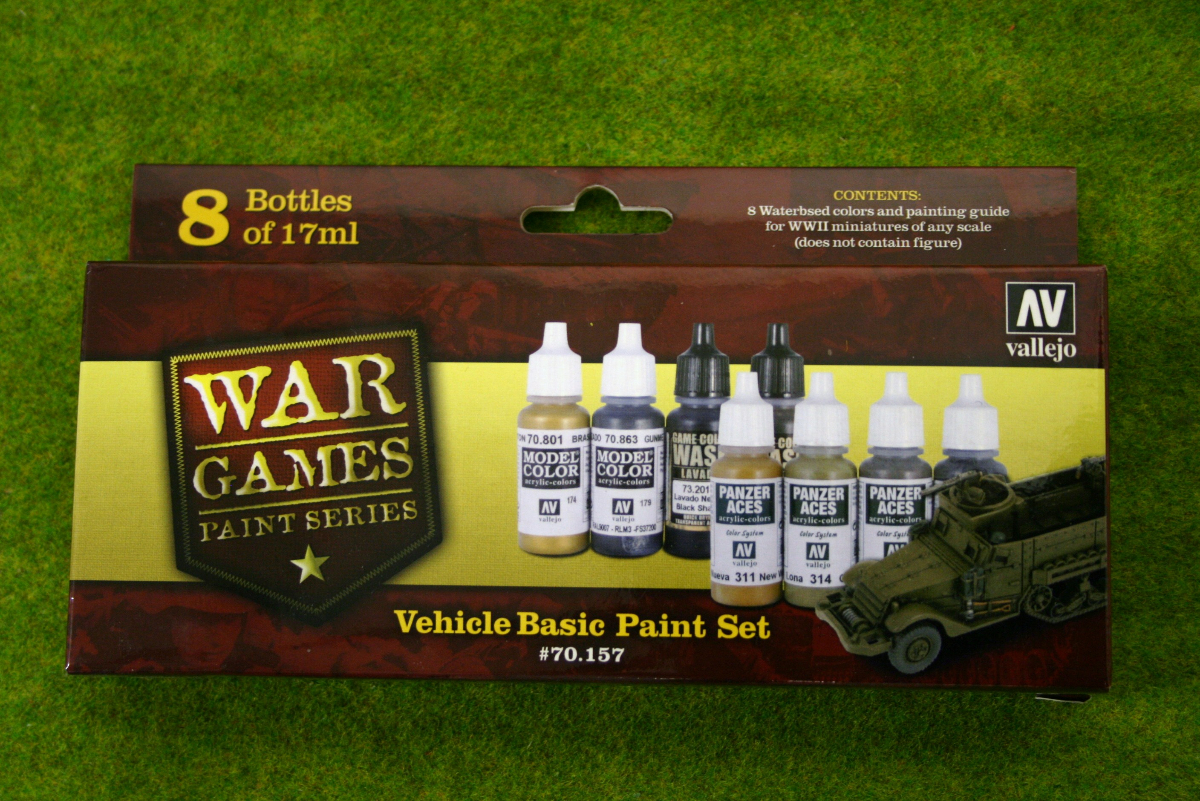 VALLEJO WW2 VEHICLE BASIC Model Colour 8 bottle set 70157 ARCANE
