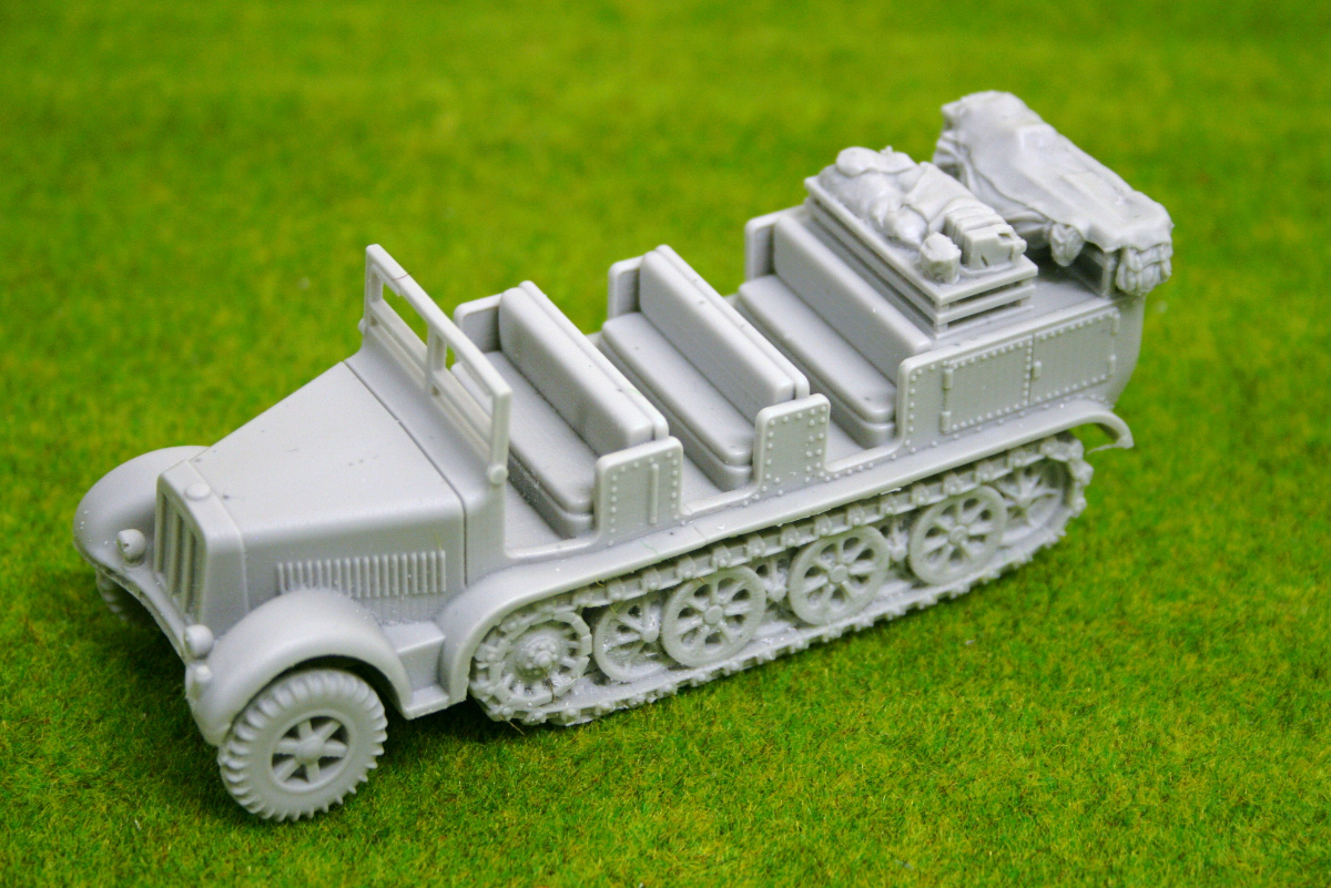 WW2 GERMAN SDKFZ 7 MOVER HALFTRACK 1/56 scale 28mm Blitzkrieg