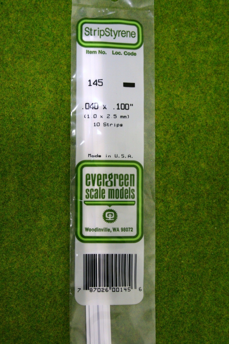 EVERGREEN STRIP STYRENE WHITE Plasticard .040 x .100 #145 – ARCANE ...