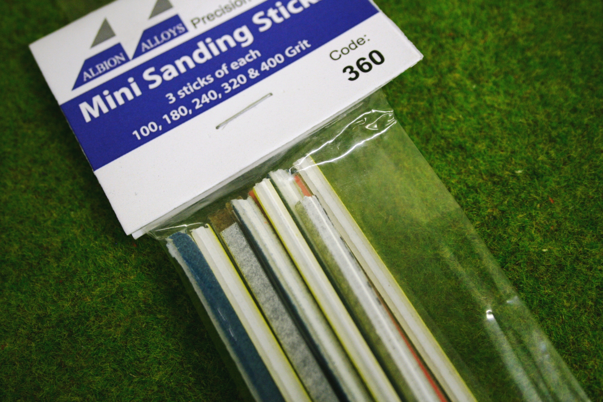 Albion Alloys SANDING STICKS 100/180/240/320/400 grit 360 ARCANE
