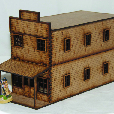 Old West Cowboy WESTERN TOWN 6 Buildings plus Corral pack 25mm 28mm Sarissa