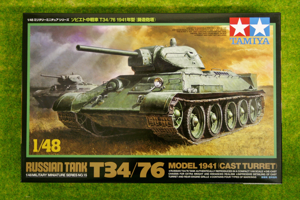 Tamiya RUSSIAN TANK T34/76 MODEL 1941 1/48 Scale 32515 – ARCANE Scenery and  Models