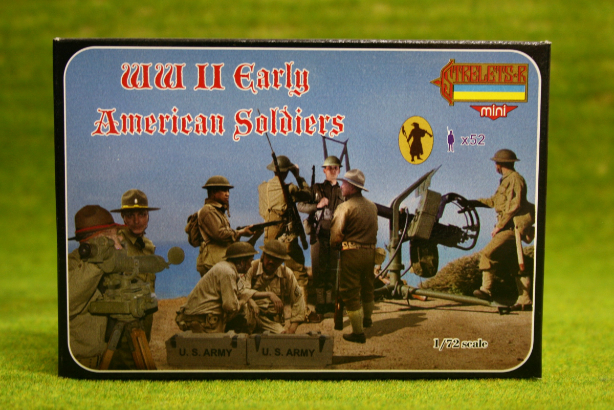 Strelets WW2 EARLY AMERICAN SOLDIERS 1/72 miniset M105 – ARCANE Scenery ...