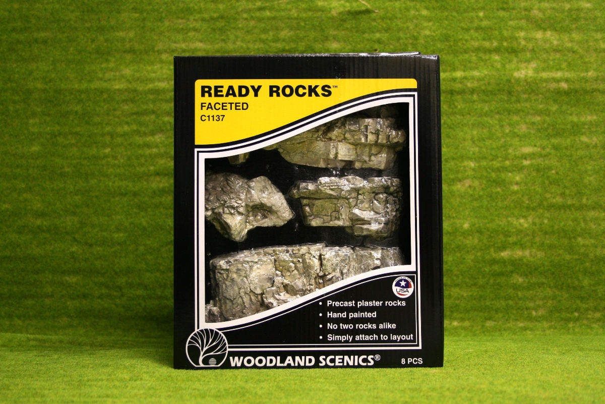 READY ROCKS FACETED Woodland Scenics C1137 ARCANE Scenery and Models