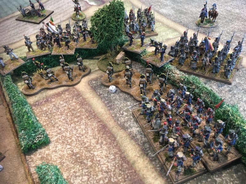 The skirmishers are overcome