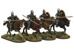 Breton Cavalrymen thrusting underarm Footsore Miniatures SAGA NOR205 
