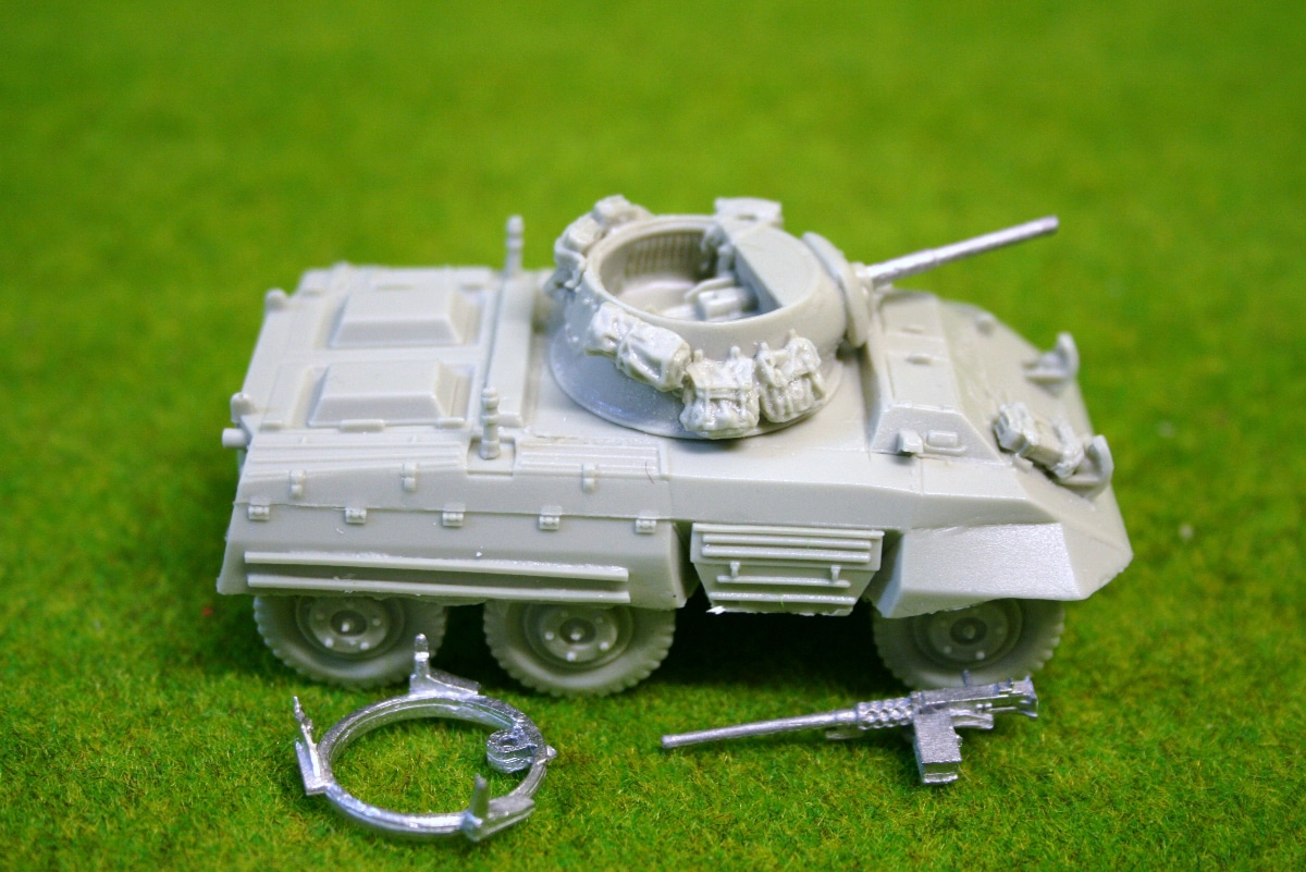 28mm 1/56 US M8 Greyhound Resin Model By Blitzkrieg Miniatures Bolt Action BNIB