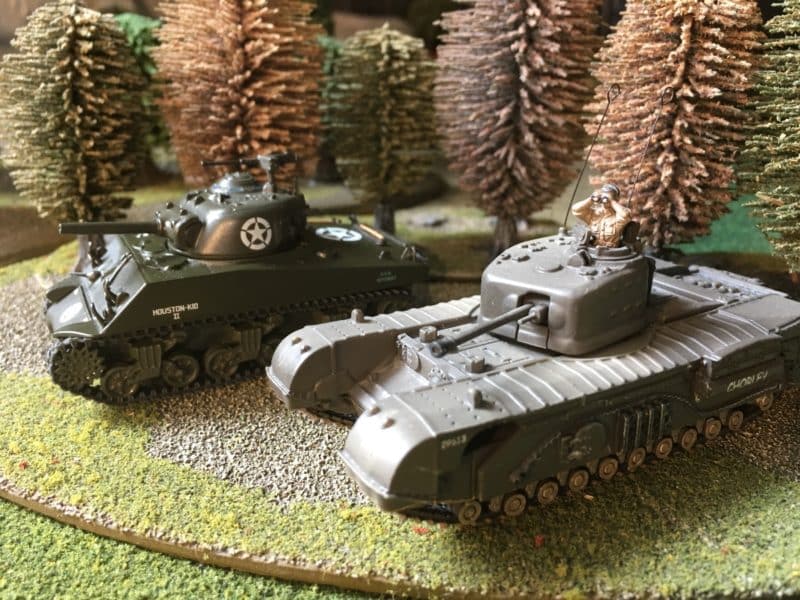 Sherman and Churchill ready for action