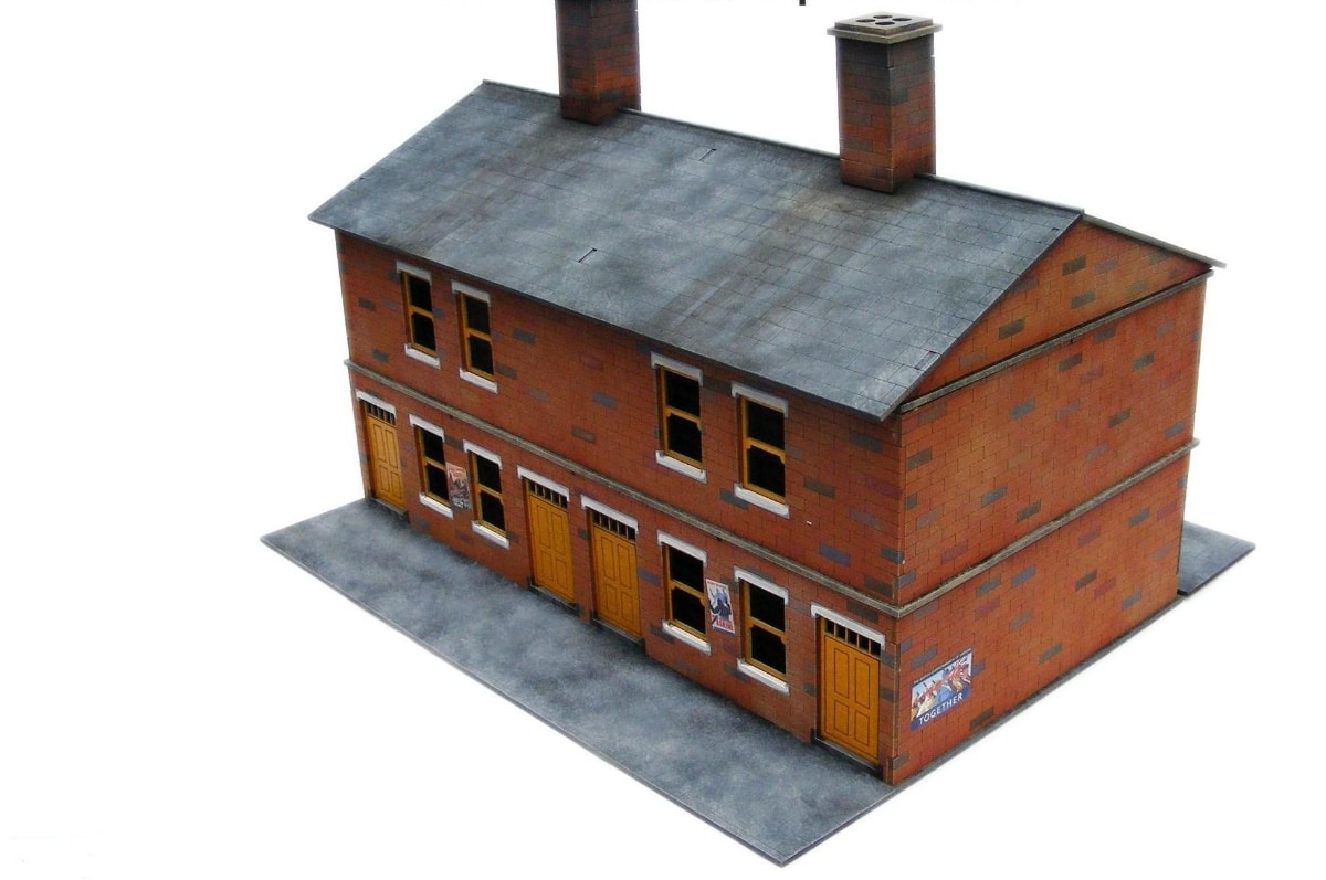 Details about   Gas Lamp Alley VICTORIAN TERRACE HOUSE BLOCK DAMAGED MDF Building 28mm Sariss... 