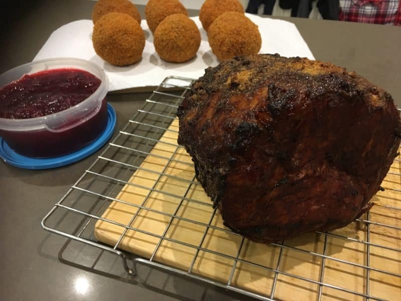 It's not just models that I like making! Scotch eggs, Cranberry sauce and a home cooked ham - Lovely!