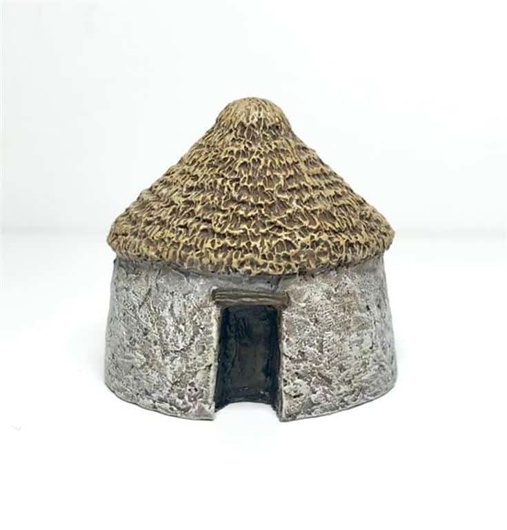Battle Scale Buildings 10mm Small Thatched Hut 15mm scale 10B029 