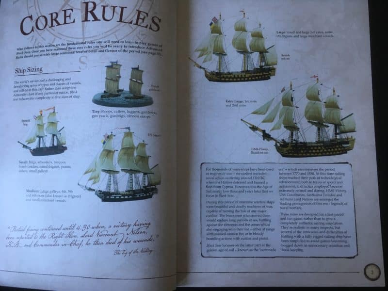 Core Rules section - a basic introduction to the game