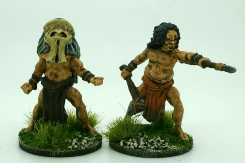 Caveman chief and Shaman