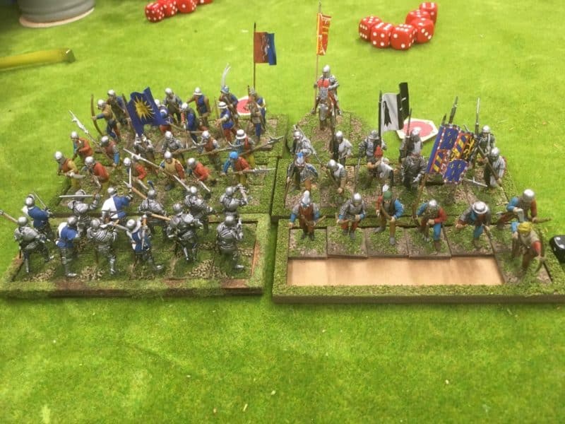 Take one! Men at arms charge home!