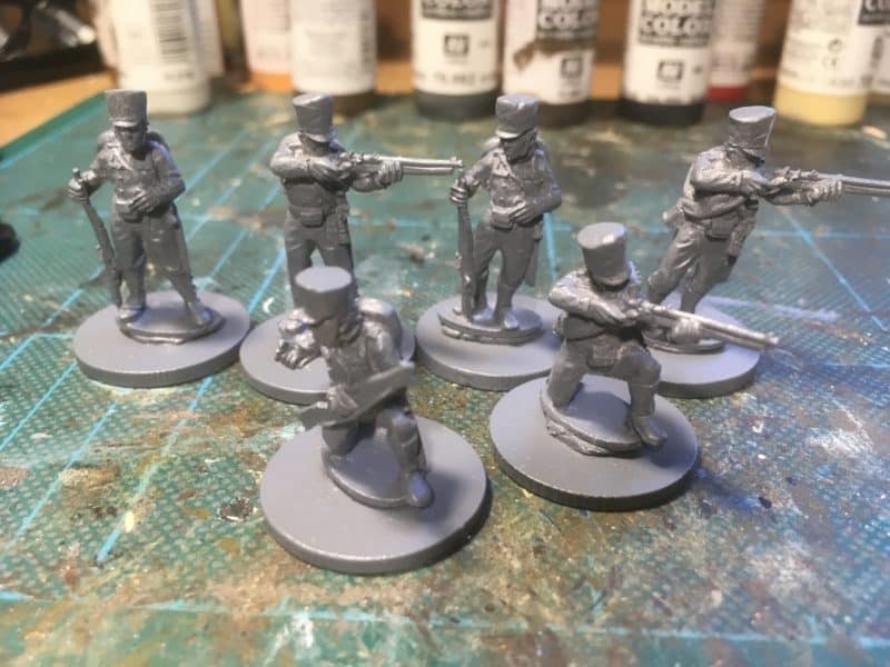 Prussian Jaegers primed and ready for painting.