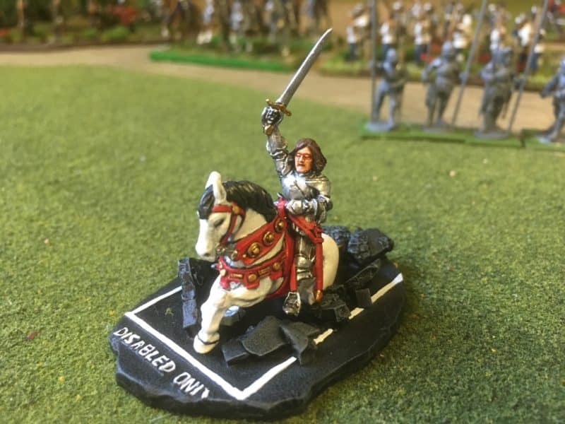 King Richard completed and on his horse!