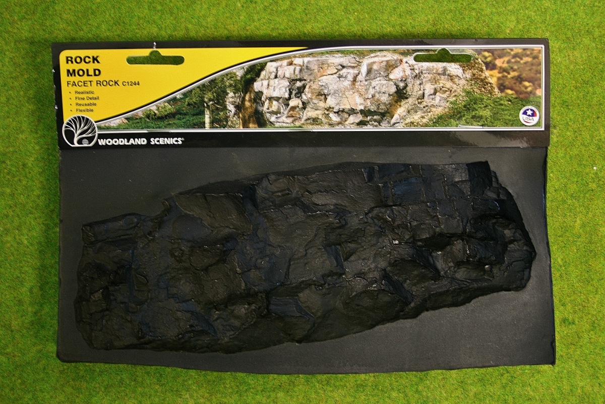 Woodland Scenics C1244 Rock Mold to make Facet Rock Reusable Flexible 