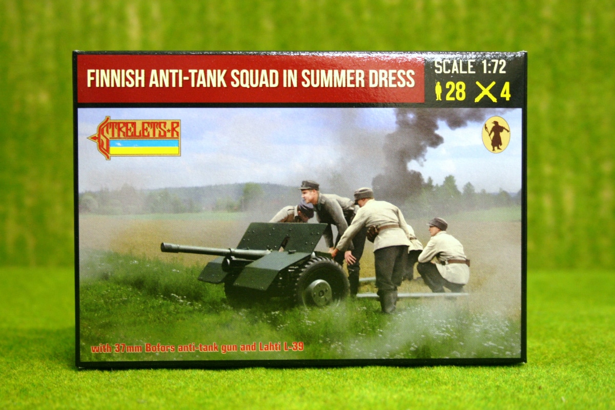 World War II Finnish Anti-Tank Squad in Summer Dress STRELETS Miniatures 1/72 
