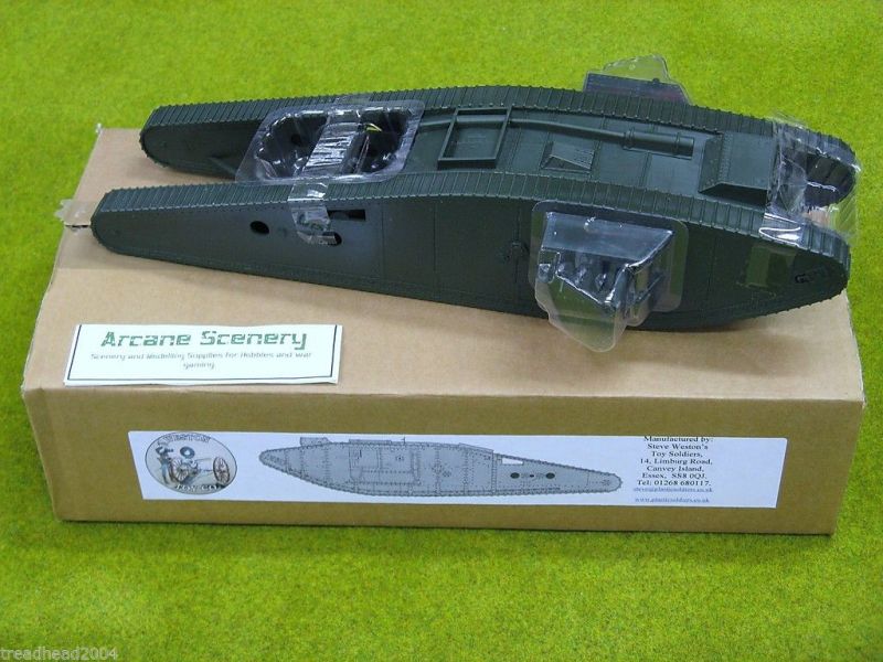 1/32 WW1 BRITISH TADPOLE TANK 54mm Weston Toy Company ARCANE Scenery