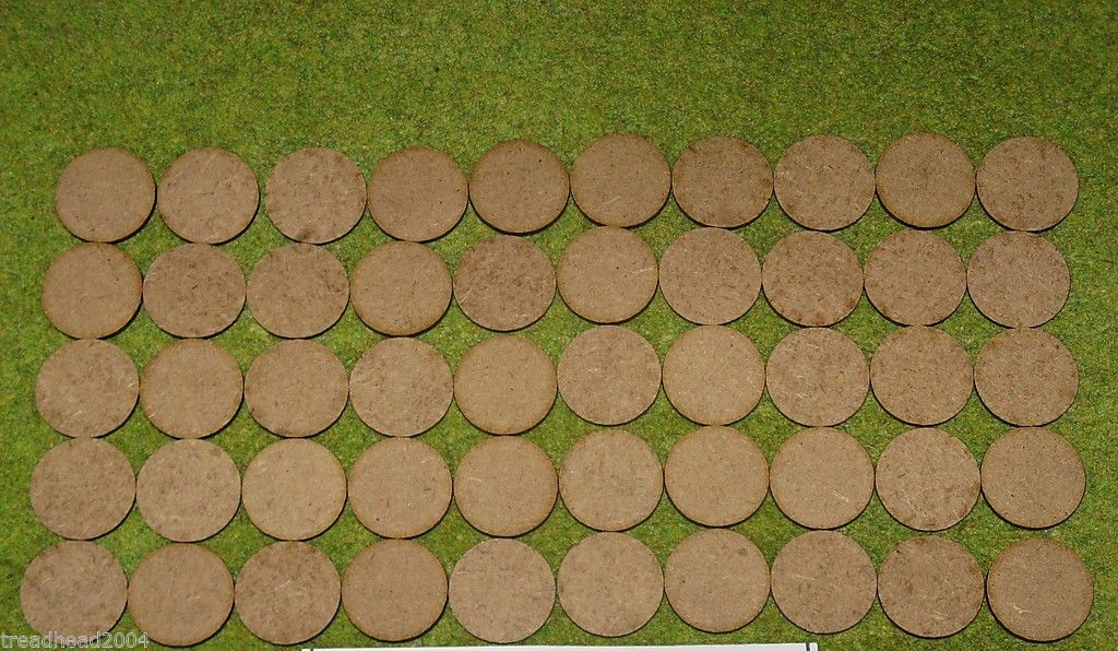 2mm MDF Laser Cut 150mm Round Base For Bolt Action and other games 