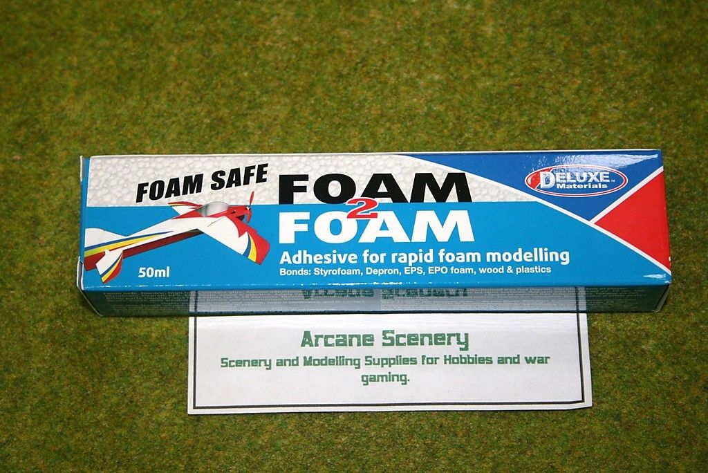 FOAM 2 FOAM Deluxe Materials Glue 50mls Tube ARCANE Scenery and Models