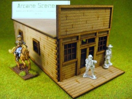 Old West Cowboy Building #4 Medium 25mm, 28mm Terrain, D010 | ARCANE ...