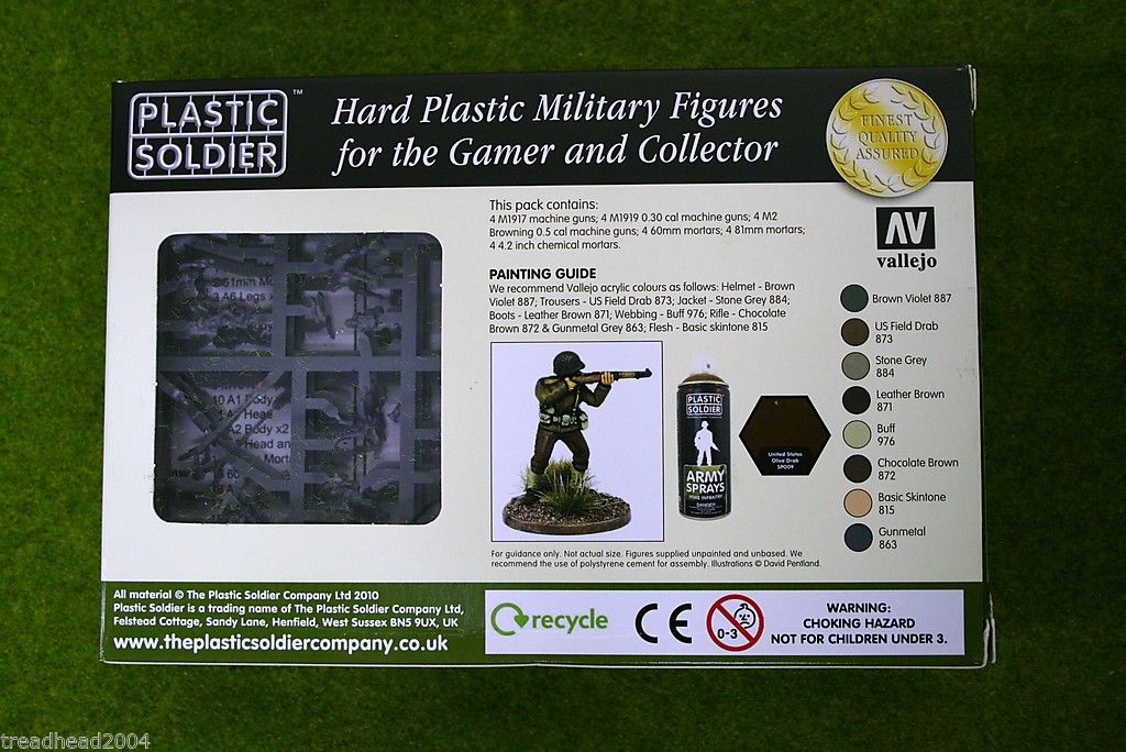 Plastic Soldier Company WW2 U.S. Infantry Heavy Weapons 15mm ARCANE