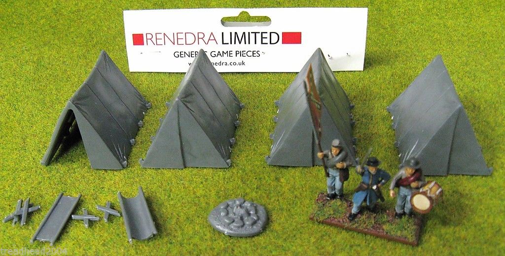 MIXED TENT SET RENEDRA Wargames Scenery &  Terrain 28mm TENTS 
