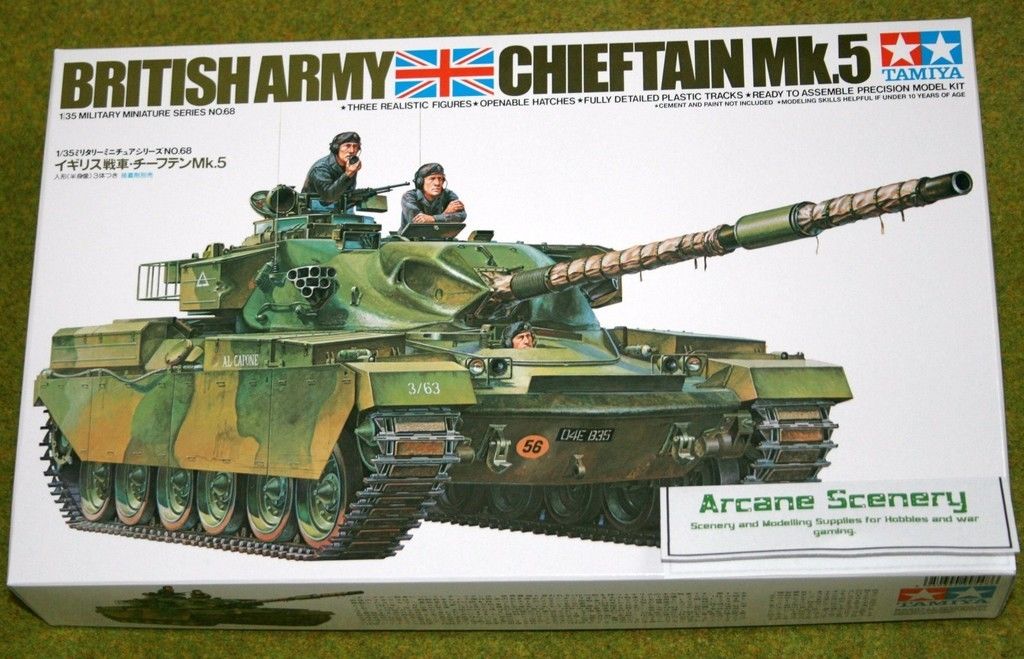 Tamiya BRITISH ARMY CHIEFTAN Mk.5 1/35 Scale 35068 ARCANE Scenery and
