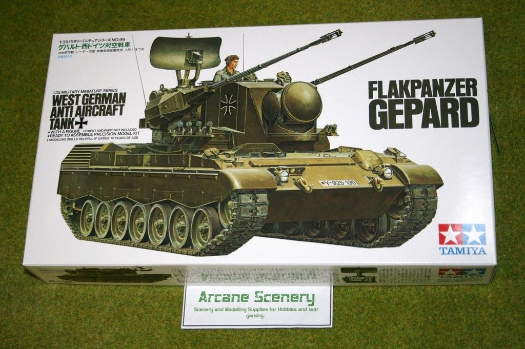 Tamiya WEST GERMAN GEPARD ANTI-AIRCRAFT TANK 1/35 Scale Kit 35099 ...