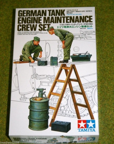 Tamiya WWII GERMAN TANK ENGINE MAINTENANCE CREW SET 1/35 Scale Kit ...