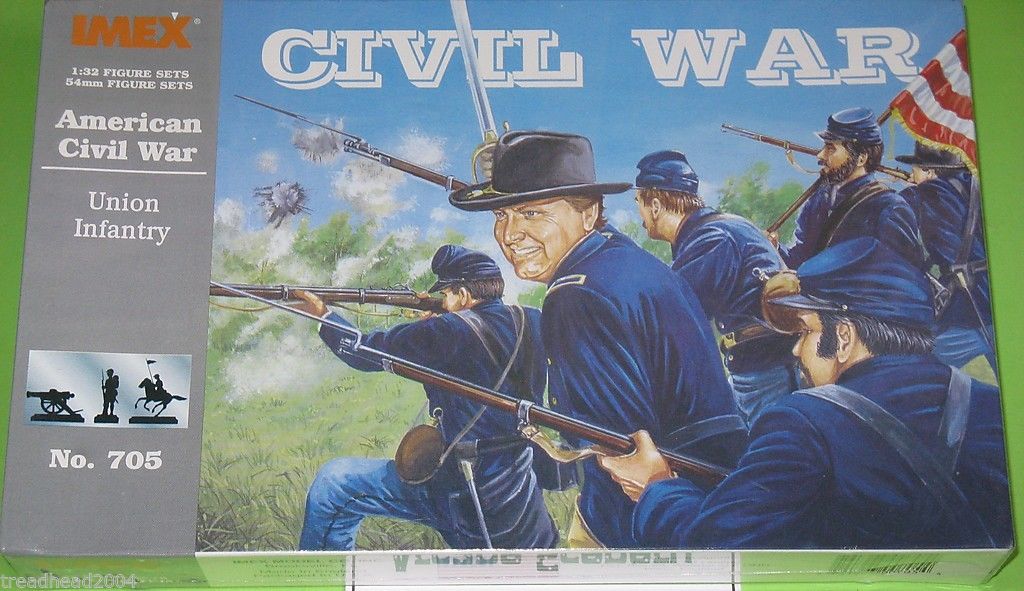 Union Infantry ACW 1/32 54mm Imex Wargames set 705 – ARCANE Scenery and ...