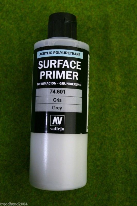 Vallejo Model Air 200 mls SURFACE PRIMER GREY 74601 Acrylic Airbrush