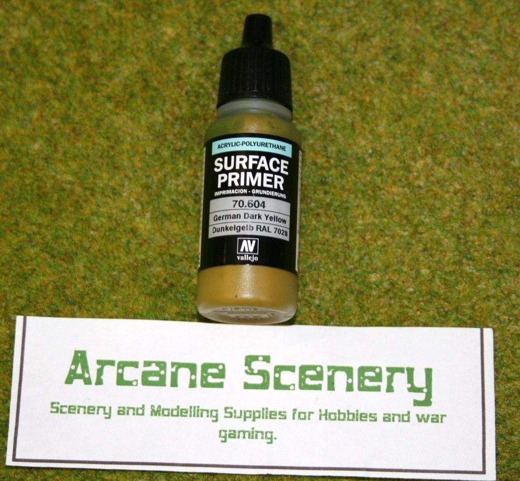 Vallejo Model Air SURFACE PRIMER GERMAN DARK YELLOW 70604 Airbrush