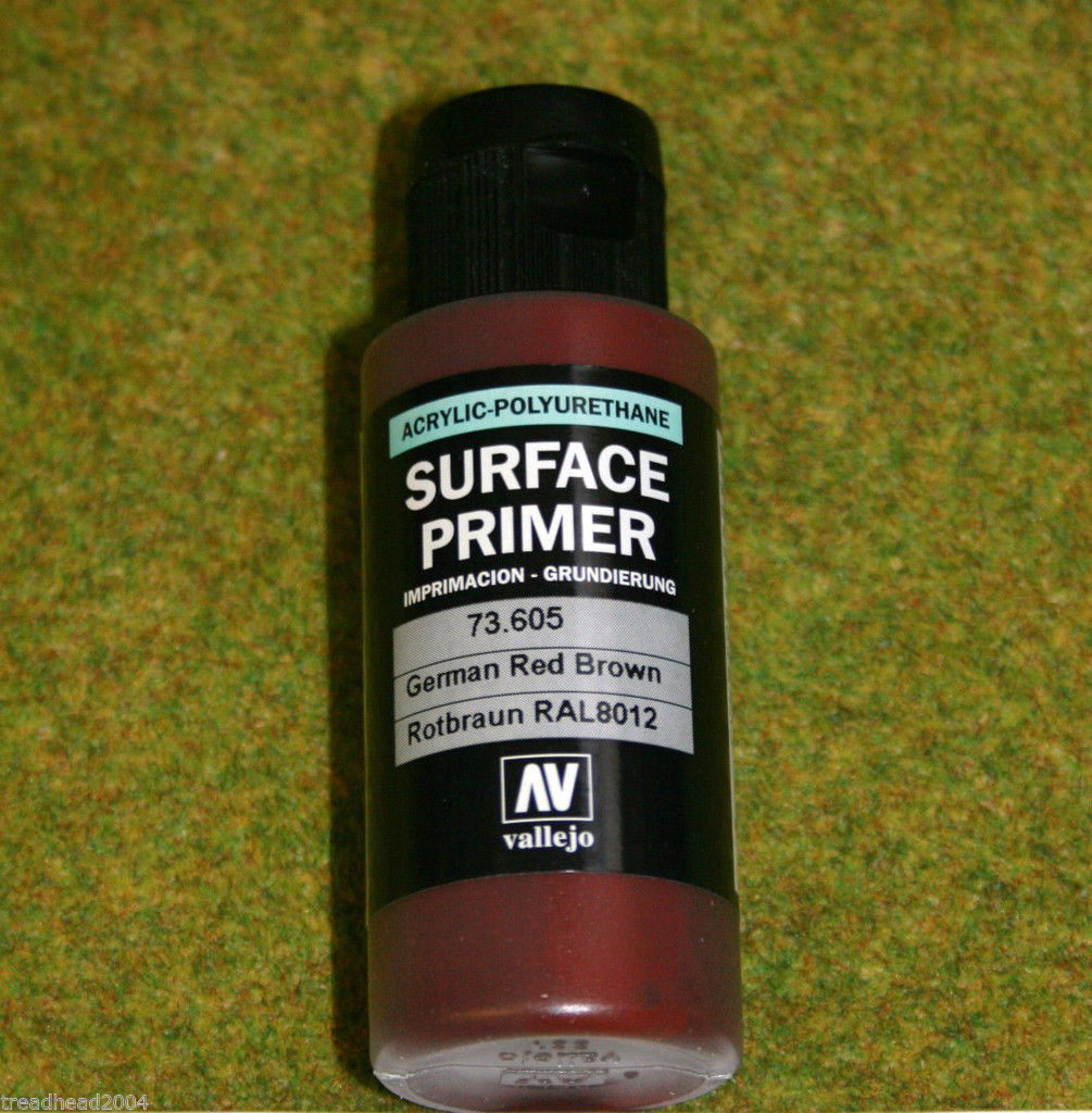 crazy airbrush - Vallejo Surface Primer 60 ml (g.P. 1L= 125€) 73.605 german  red brown RAL 8012
