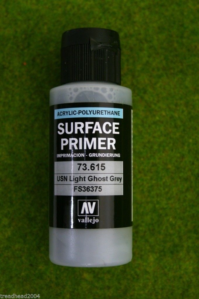 Vallejo Model Air SURFACE PRIMER USN LIGHT GHOST GREY 73615 Airbrush