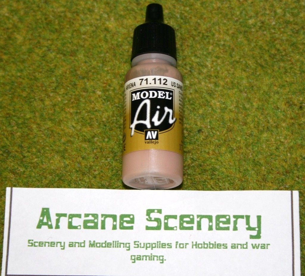 Vallejo Model Air US SAND 71112 Acrylic Airbrush Paint 17mls ARCANE