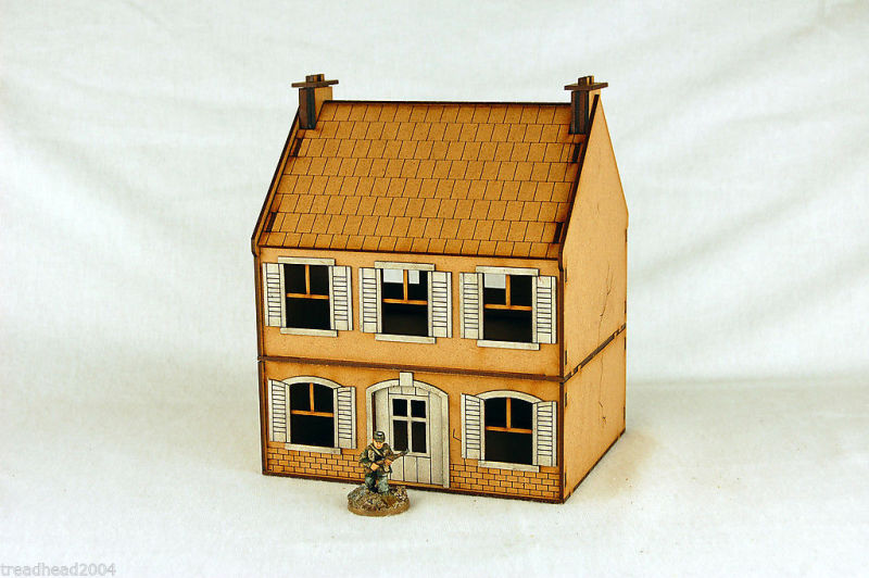 WW2 EUROPE FARMHOUSE #11 28mm Laser cut MDF Building & Terrain, N011 ...